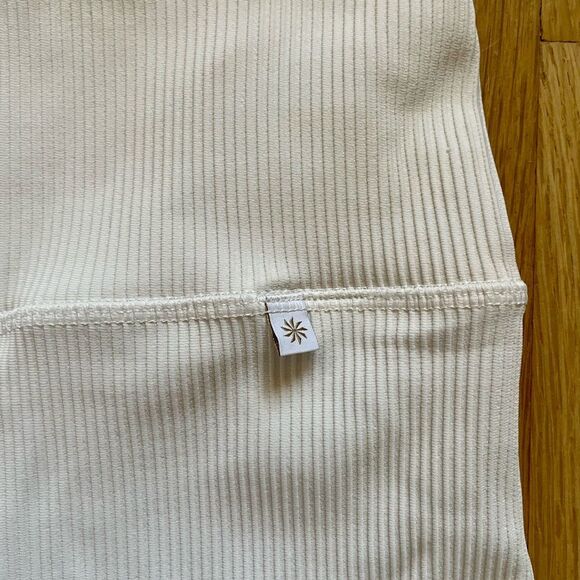 Athleta + Alicia Keys Elation Rib 9” Bike Short in Magnolia White - Picture 4 of 10